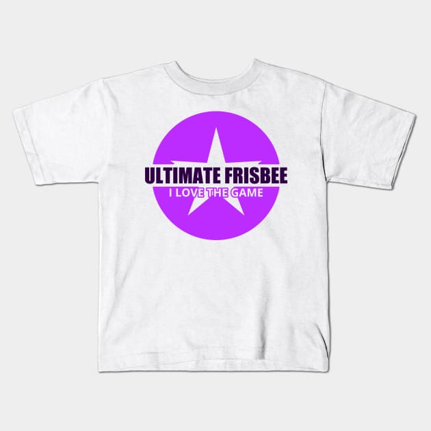 Ultimate Frisbee Flying disc Sport Game Kids T-Shirt by tatzkirosales-shirt-store